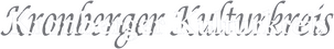 Schriftzug des Kronberger Kulturkreises, dekoratives Element